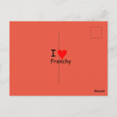 Französische Bulldogge Postkarte thank you ポストカード (裏面)