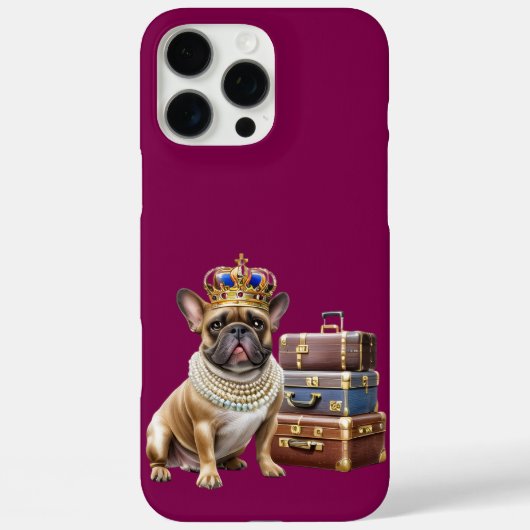 Französische Bulldogge Princess French Bulldog Case-Mate iPhoneケース (裏面)
