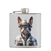 Französische Bulldogge Roboter Vatertag フラスク (正面)