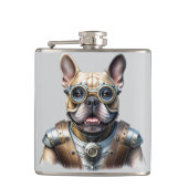 Französische Bulldogge Roboter Vatertag フラスク (正面)