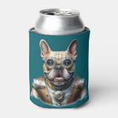 Französische Bulldogge Roboter Vatertag 缶クーラー (缶正面)