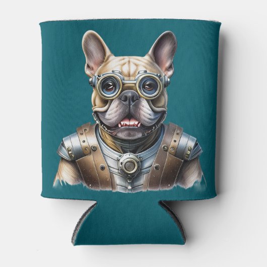 Französische Bulldogge Roboter Vatertag 缶クーラー (正面)