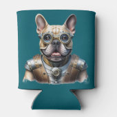Französische Bulldogge Roboter Vatertag 缶クーラー (裏面)