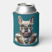 Französische Bulldogge Roboter Vatertag 缶クーラー (缶裏面)
