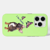 Französische Bulldogge Schmetterling Bulldog Case-Mate iPhoneケース (裏面 (横))