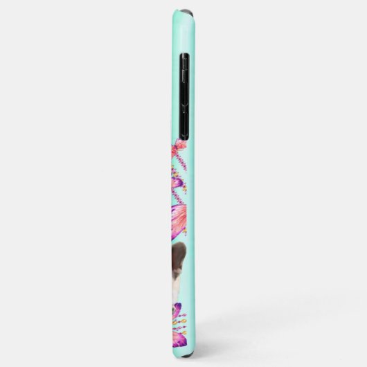 Französische Bulldogge Schmetterling Bulldog Case-Mate iPhoneケース (裏面/左)