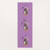  französische bulldogge Schmetterling French Bulld ヨガマット (裏面)