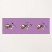  französische bulldogge Schmetterling French Bulld ヨガマット (正面(横))