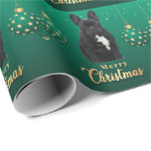 Französische Bulldogge schwarz French Bulldog ラッピングペーパー (ロールコーナー)