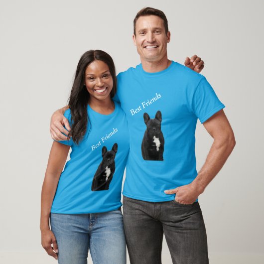 Französische Bulldogge schwarz French Bulldog Tシャツ (ユニセックス)