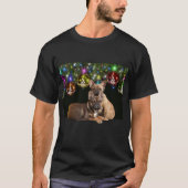 französische Bulldogge Shirt Weihnachten Tシャツ (正面)