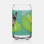 Französische Bulldogge Sommer French Bulldog ガラス缶 (右)