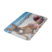 Französische Bulldogge Sommer French Bulldog バスマット (アングル)