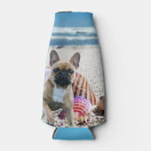 Französische Bulldogge Sommer French Bulldog ボトルクーラー (正面)
