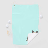 Französische Bulldogge Sprung French Bulldog ゴルフタオル (インサイチュ)