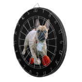 Französische Bulldogge Sprung French Bulldog ダーツボード (正面右)