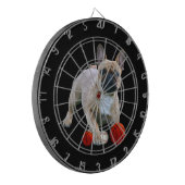 Französische Bulldogge Sprung French Bulldog ダーツボード (正面左)