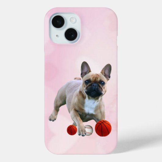 Französische Bulldogge Sprung French Bulldog Case-Mate iPhoneケース (裏面)