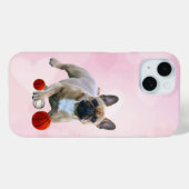 Französische Bulldogge Sprung French Bulldog Case-Mate iPhoneケース (裏面 (横))