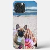 Französische Bulldogge Stand IPhone Pro Max Hülle Case-Mate iPhoneケース (裏面)