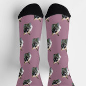 Französische Bulldogge Supergirl  Socken ソックス (上部)