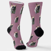 Französische Bulldogge Supergirl  Socken ソックス (傾斜あり)