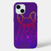 Französische Bulldogge süßer Welpe French Bulldog Case-Mate iPhoneケース (裏面)