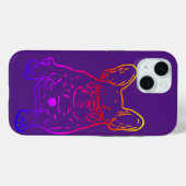 Französische Bulldogge süßer Welpe French Bulldog Case-Mate iPhoneケース (裏面 (横))