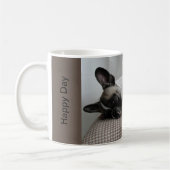 Französische Bulldogge Teddy French Bulldog コーヒーマグカップ (左)