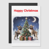 Französische Bulldogge Weihnachtsbaum Bulldog (正面/裏面)