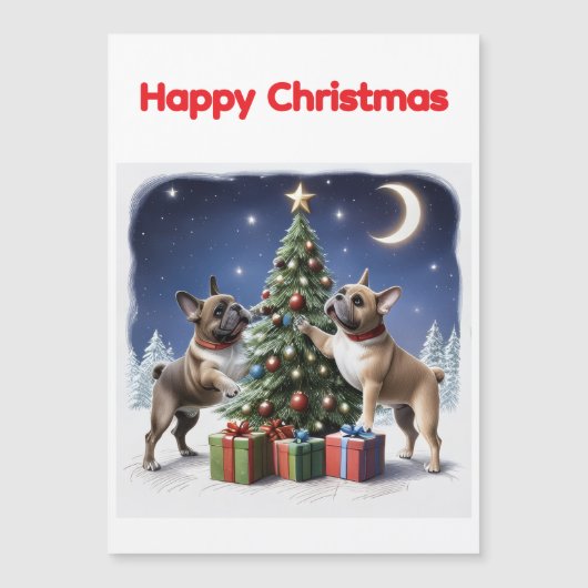 Französische Bulldogge Weihnachtsbaum Bulldog (正面)