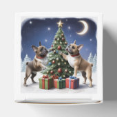 Französische Bulldogge Weihnachtsbaum Bulldog フェイバーボックス (上部)