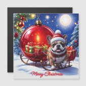 Französische Bulldogge Weihnachtskugel Weihnachten (正面/裏面)