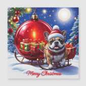 Französische Bulldogge Weihnachtskugel Weihnachten (正面)