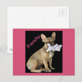 Französische Bulldogge Welpe French Bulldog ポストカード (正面/裏面)