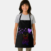 Französische Bulldogge Welpe Herz French Bulldog エプロン (インサイチュ)