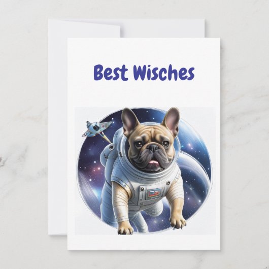 Französische Bulldogge Weltraum French Bulldog (正面)