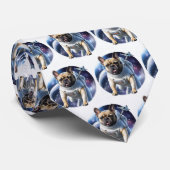 Französische Bulldogge Weltraum French Bulldog ネクタイ (ロール)