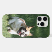 Französische Bulldogge Wettrennen French Bulldog iPhoneケース (裏面横)