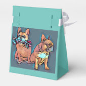 Französische Bulldogge zwei Freunde French Bulldog フェイバーボックス (裏面サイド)