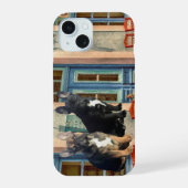 Französische Bulldogge zwei Freunde French Bulldog iPhone 15ケース (裏面)