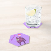 Französische Bulldogge Zylinder French Bulldog ペーパーコースター (インサイチュ)