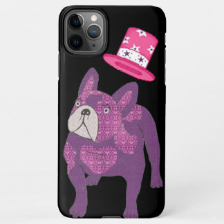 Französische Bulldogge Zylinder French Bulldog iPhone 11Pro Maxケース