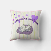 Französische Bulldoggen  クッション (裏面)