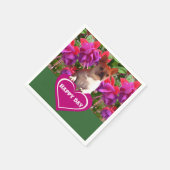 Französische Bulldoggen スタンダードカクテルナプキン (角)