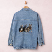 Französische Bulldoggen デニムジャケット (ハンガー)