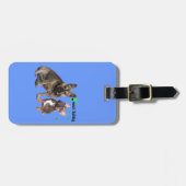 Französische Bulldoggen ラゲッジタグ (正面横)