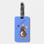 Französische Bulldoggen ラゲッジタグ (裏面縦)