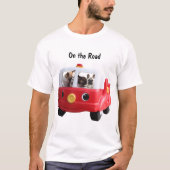 Französische Bulldoggen Auto French Bulldog Tシャツ (正面)