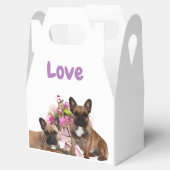 Französische Bulldoggen bunten Blumen Muttertag フェイバーボックス (オープン)